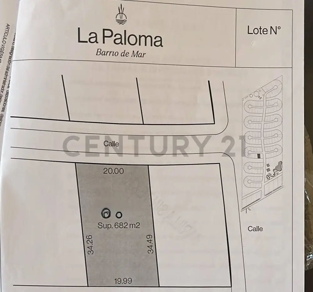 Lote de 682 m² en Los Acantilados, foto 2
